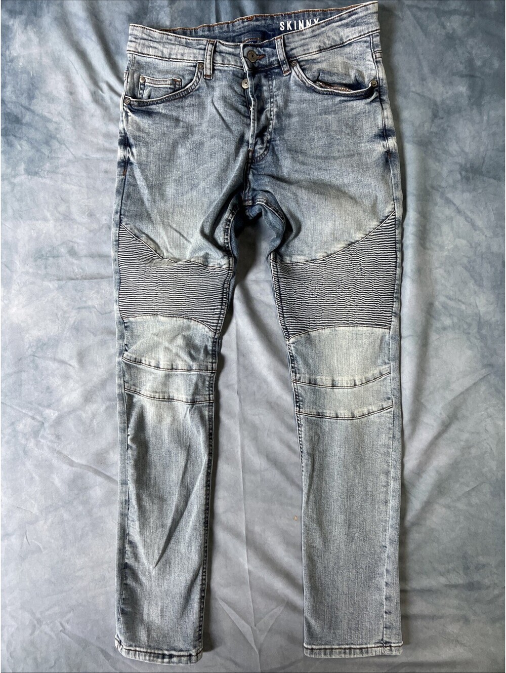 Divided H&M Skinny Jeans Patchwork Denim 30x30 Urban Hip-Hop  - 1042-1P